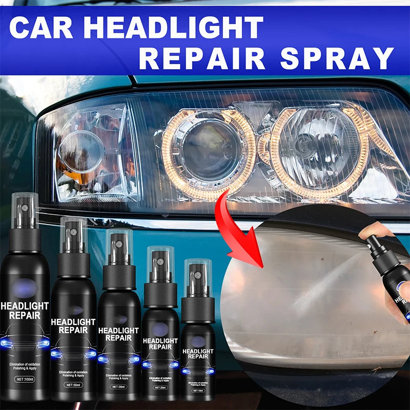 Car Light Restorative Liquid Removing Oxidation Dirt Portable Headlight Repair Polish Liquid for Car Headlight Restoration