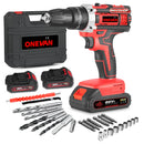 ONEVAN 10mm Cordless Electric Drill Driver Rechargeable Impact Hammer Drill Car Repair Screwdriver Tools For Makita Battery Pin