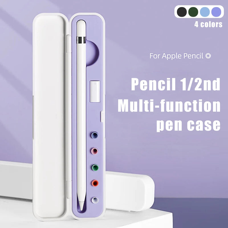 For Apple Pencil Box 1 2 Portable Holder Nib Case iPencil Accessories Stylus ipad Pencil Protection Case Touch Pen Cover Storage