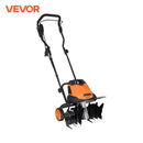 VEVOR 12 Amp Electric Tiller, 18" Tilling Width 3.94" Tilling Depth Corded Electric Tiller/Cultivator, Steel Mn Tines, Rototille