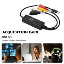 USB 3.1 Easy Cap Video Audio Converter 1 Channel Type-C DVD Audio Capture Adapter Card Video Capture Converter for PC Smartphone
