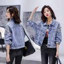 2026 Spring New Loose Heavy Embroidered Denim Jacket Women's Trendy Wild Thin Ins Harajuku Tops Femme Jeans Coat Autumn Girl 101