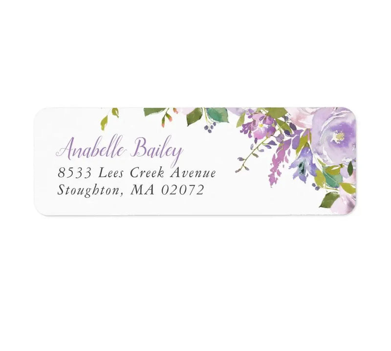 50pcs Custom Sticker Label, Personalized Return Address Labels Sticker, Wedding and Baby Shower Labels Stickers 5.7x2 cm