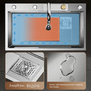 Nano 304 Stainless Steel Sink Waterfall Large Single Slot Kitchen Sink Vegetable Sink Stainless Steel Sink Household Sink