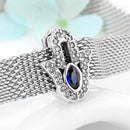 2021 New Arrival Sparkling 925 Sterling Silver Round Clear CZ Clips Beads for Jewelry Making Fit Reflexions Charm Bracelet