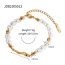 Uworld Stainless Steel Bead Chain Bangle Bracelet Waterproof Jewelry Statement Trendy Golden Metal браслеты на руку Man Girls