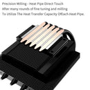 ID-COOLING IS-50X ITX Air-cooling CPU Cooler 5 Heat Pipes 4Pin PWM 12015 Fan For Intel LGA 1700 1200 AM4 AM5 Processor Cooler