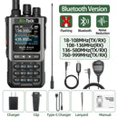 BinTolk BT8200 Walkie Talkie Long Range 10W Tri Power Full Band Wireless Bluetooth Phone Programming Noise Reduction Ham Radio