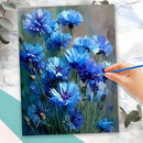 Momoart Malen nach Zahlen Blumen DIY Neuheiten Bild nach Zahlen Gerahmt auf Leinwand Ausmalen nach Zahlen Handgemachtes Geschenk