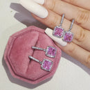 2026 Rosa Silber Farbe Zirkon Ohrstecker Für Frauen Ohrringe Mädchen Party Geschenk 1 Dollar Artikel Gothic kostenloser Versand y2k Schmuck Z7