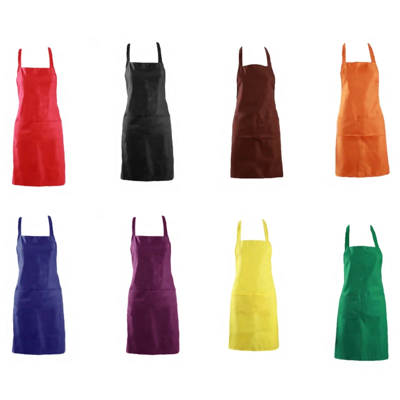 Women Apron Sleeveless Home House Kitchen Chef Butcher Restaurant Cooking Baking Dress Bib Apron