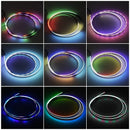 Auto-LED-Ambientebeleuchtung USB 64 Farben Acrylstreifen 110cm Vollfarben RGB Auto Innenraum Versteckte App Fernbedienung Atmosphäre Lampe