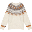 ELFSACK 2025 Winter New Arrivals Y2K Casual Loose Christmas Stripe Round Neck Sweater For Women