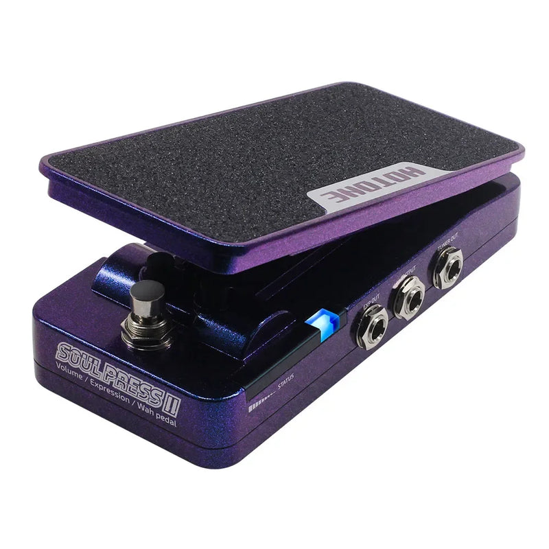 HOTONE Soul Press II Brasil 4 in 1 Switchable Wah Active Volume Passive Expression Effect Pedal with Visible Position Indicators