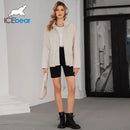 ICEbear 2024 New Style Women's Windbreaker Fashion Casual Windproof Jacket Hooded Design Women's Windbreaker Jacket GWC4736I