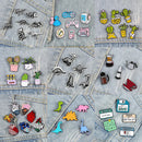5-7PCS Cartoon Brooch Set Heart Dinosaur Skull Skeleton Potted Cactus Enamel Pins Animal Plant Cup Lapel Badge Jewelry Wholesale