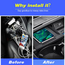 For Mercedes-Benz E-Class W213 Car Wireless Charger 15W Fast Cell Phone Charging Plate Adapter Interior Accessories 2023-2020