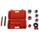 Pipe Threading Kit BSPT Thread Cutting Steel Threader Plumbers Set with 4/6 Threading Dies Manual Pipe Threader Tool Kit