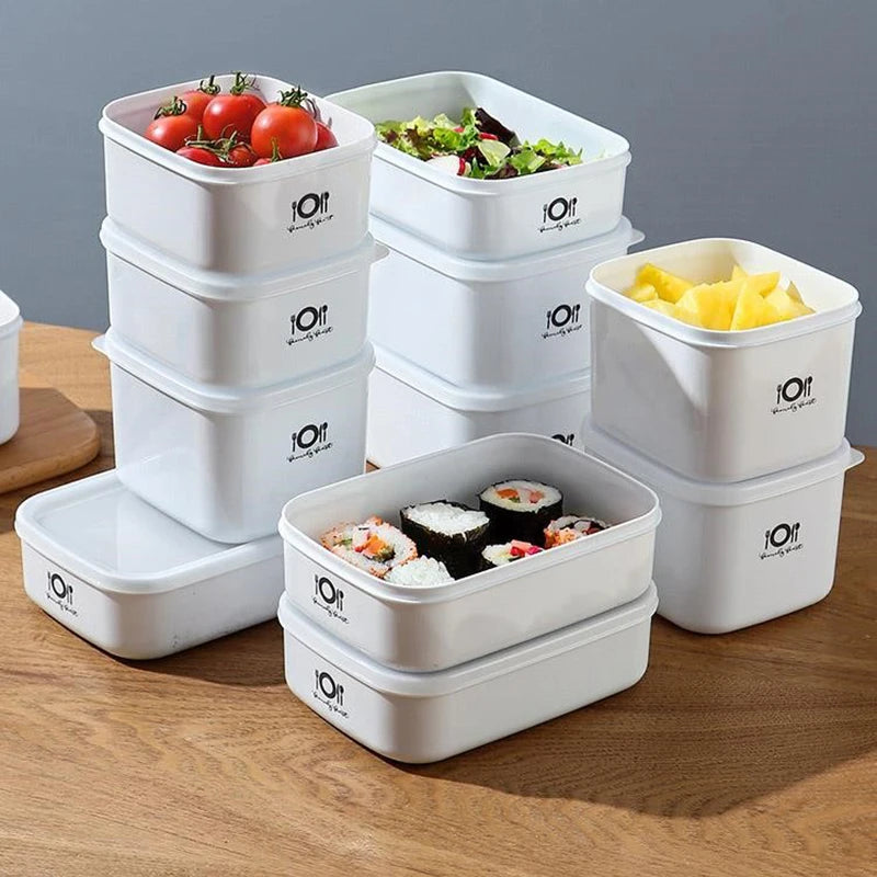 Food Containers With Lids Meal Prep Container Airtight Food Storage Lunch Box Refrigerator Fresh-Keeping Box for Kitchen & Home