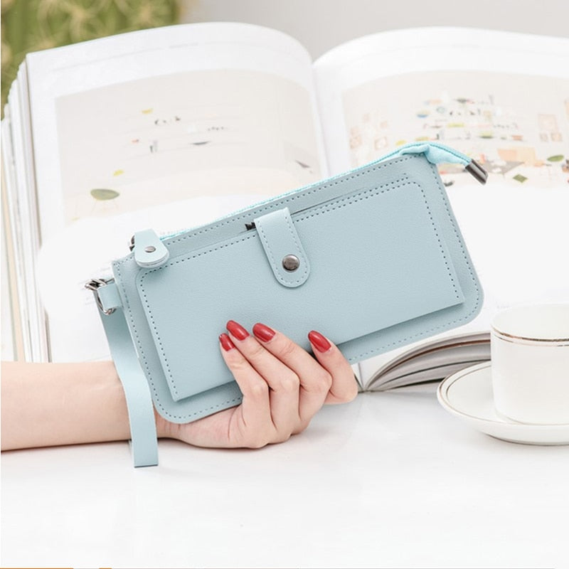 New Fashion Pu Leather Women Wallet Clutch Women&