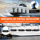 SucceBuy Inflatable Ribbed Fender with Center Holes Marine Boat Dock Fender Bumper with Air Pump 4 Needles 4 Ropes & Storage Bag