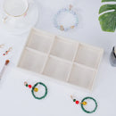 1PC, Flocking Jewelry Box Jewelry Tray, Color: Beige 2030