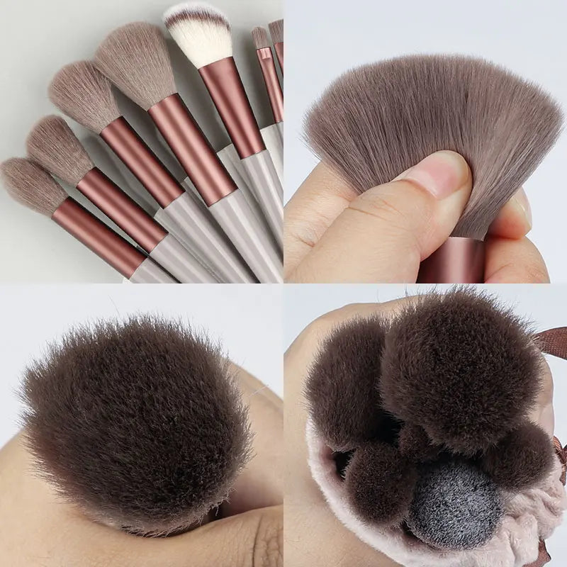 Makeup Brushes Set 13Pcs Professional Soft Foundation Powder Concealer Face Eyeshadow Eyeliner Blush Cosmetic Makeup Beauty Tool