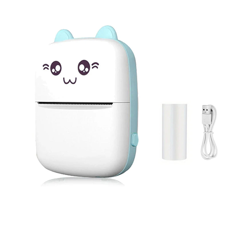 Mini Printer, Portable Thermal Photo Printer, Inkless Sticker Maker Machine for Notes, Photos, Stickers, Labels