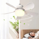 Silent Ceiling Fan with LED Light Remote Control Electric Cordless Fan Universal Dimming Fan for Dining Room Bedroom Living Room