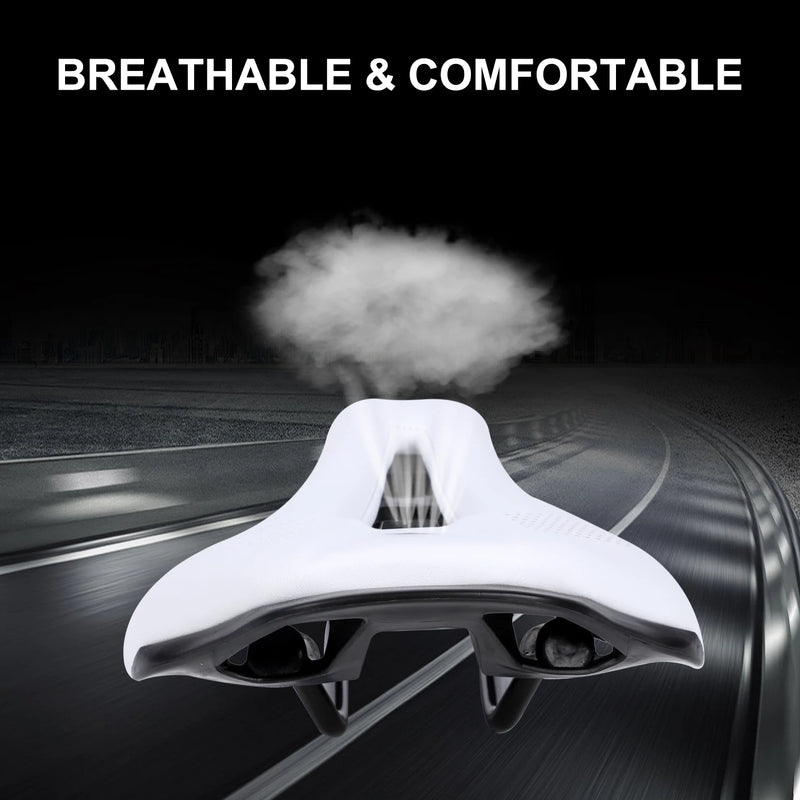 WEST BIKING Bicycle Saddle Seat Road Mountain Bike Cushion For Men Women PU Leather Shockproof Racing Saddle MTB Cycling Saddles