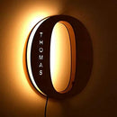Custom Letters LED Night Light Wooden Engraved Name Home Decor Wedding Birthday Party Christmas New Year Decoration Lover's Gift