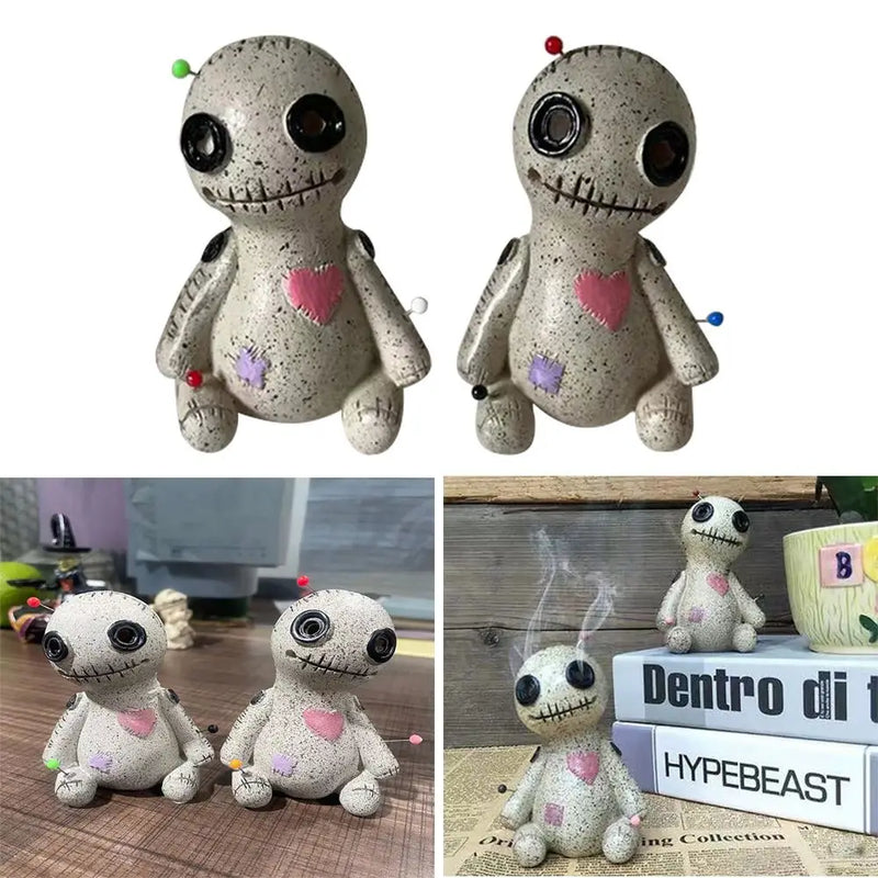 Voodoo Doll Censer Cartoon Incense Burner Desktop Ornaments Home Decoration Halloween Supplies Aromatherapy Photo Props