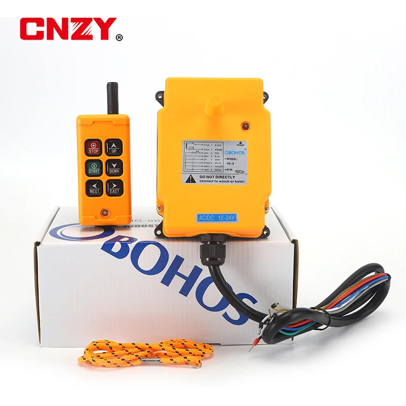 OBOHOS HS-6 Radio Crane Remote Control 6 Button Crane Radio Controller Industrial Wireless Remote Control