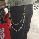 2025 New Model Flower Shape Hip Hop Pants Chain Fashionable Men And Women One's Waist Luxury Accessories Spring Gift