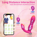 Sexy Wearable Wireless Vibrator with Remote Control and App Panty Thrust Stimulator Sex Toy for Women Vibrating Adult 18+