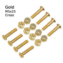 8 Sets M5 Skateboard Mounting Hardware Screws Bolts Skateboard Hardware Nuts Outdoor Longboard Parts Accessories High Quality