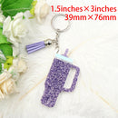 1piece New product Inspired Tumbler Cup Keychain Glitter Acrylic Gift for Cup Lover