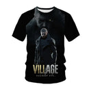 2023 Hot Sale Game Residents Village Evils 3D Printed Men T-shirt Fashion Casual Summer Oversized Short Sleeve Cool T Shirt