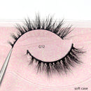 Visofree Half Mink Lashes Make Up False Eyelashes Hand Up Natural Long Mink Lashes Cruelty Free Crisscross Mink Fake Eyelashes