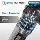 YOFIDRA 1200W 125MM Bürstenloser elektrischer Winkelschleifer Handheld Akku Polier- und Trennmaschine für 21V 18V Akku