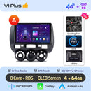 Junsun Wireless CarPlay Android Auto Car Radio for Honda Fit Jazz City 2002 2003 2004-2007 RDS GPS 4G WIFI Multimedia autoradio