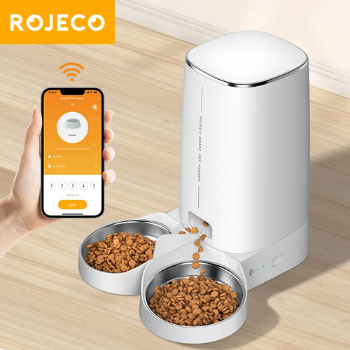 The Autonomous Guardian | ROJECO WiFi Smart Automatic Pet Food Dispenser