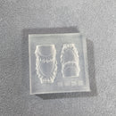 1Pc Cream Skirt Lace Heart  3D Acrylic Mold Nail Art Decorations  DIY Design Silicone Decorated  Nail Art Templates Nails  Mold