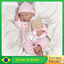 BRASTOY Reborn Painted Reborn Baby Doll Reborn 48cm Girl Thumb Silicone Body Can Take Bath