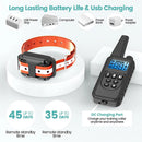 Electric Dog Training Collar Detachable Bark  Rechargeable Anti Barking Shock Vibration Collar for All Dogs Pet with Clicker