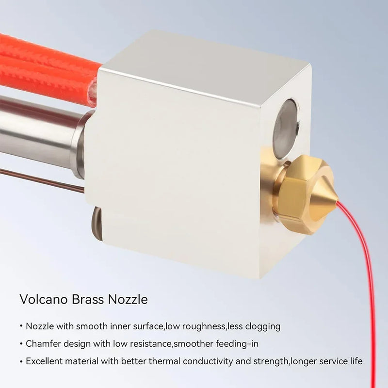 1-10Sets 24V 60W Hotend Kit For Anycubic Kobra 2 Kobra 2 Neo Pro Plus Max 3D Printer Print Head Brass Volcano Nozzle