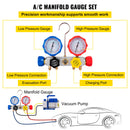 VEVOR Vacuum Pump 4.8CFM 1/4 HP Single Stage for HVAC Cooling 5PA Manifold Gauge Kit R410A R134A R22 Includes 4-Way Gauge&Hose