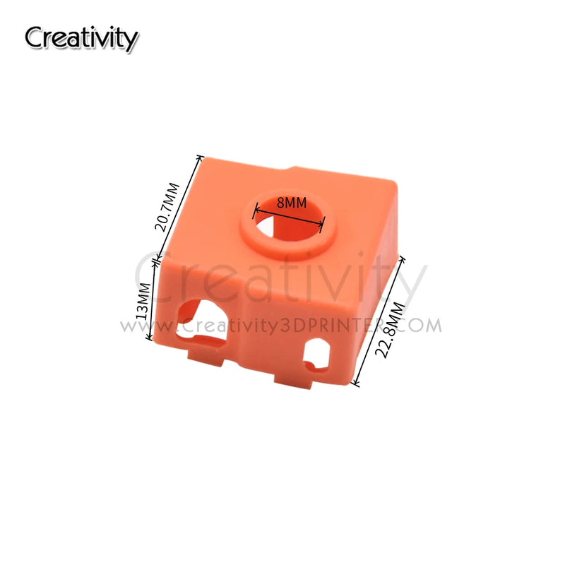 Hot End Silicone Sock for E3d V6 V5 Volcano PT100 J-head Hotend Extruder MK8 Ender 3 S1 Heated Block Warm Keeping Cover