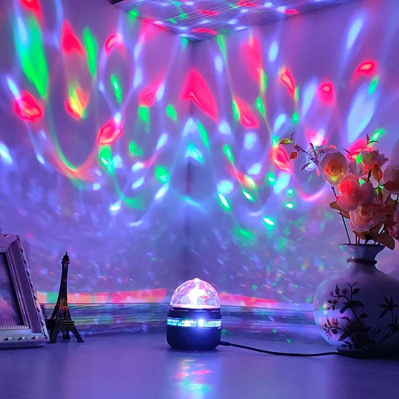 1pc LED Crystal Projection Light Star Projector Galaxy Projector For Kids Bedroom Home Theater Ceiling Room Decor Christmas Gift