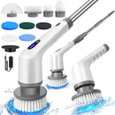 Electric Spin Scrubber Electric Cleaning Brush w/9 Brush Heads&Extension Handle,Cordless Cleaning Brush for Tile,Sink,Tub,Floor